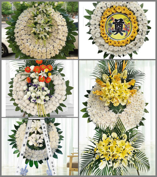 河南洛阳汝阳县上店镇辛庄村花圈速递